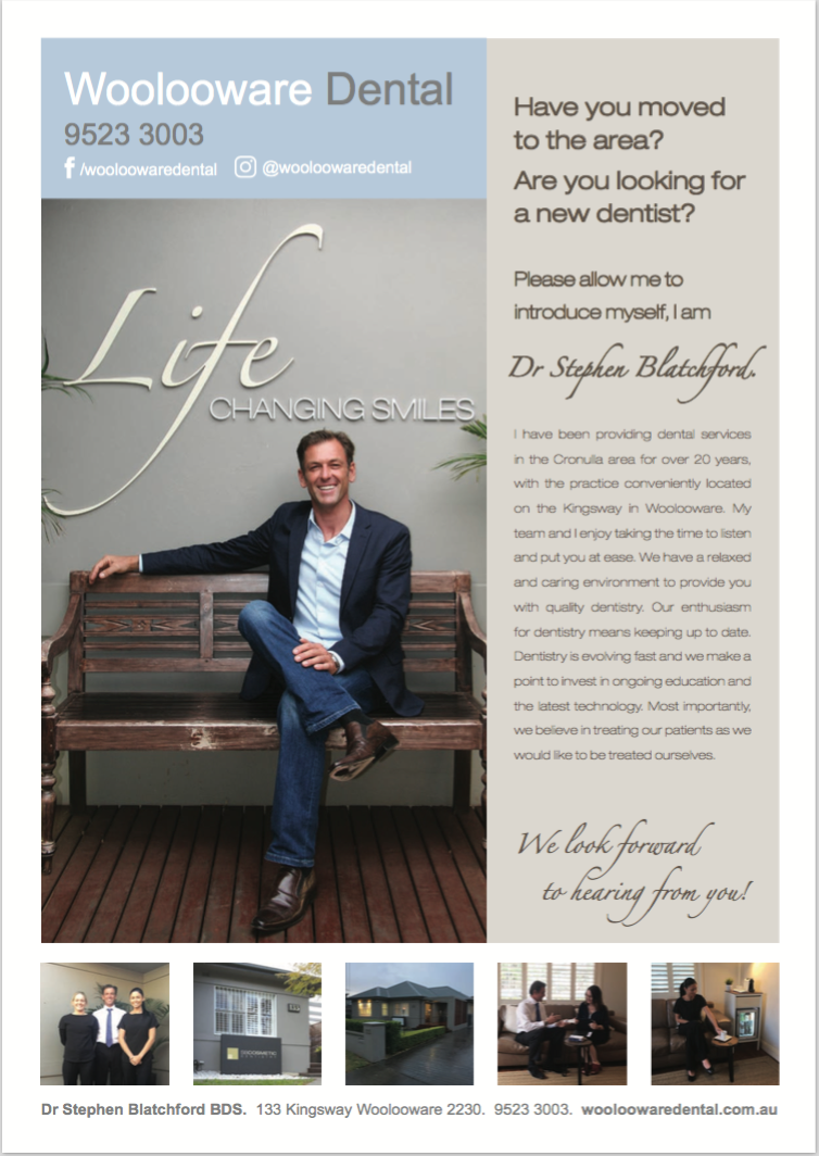 woolooware dental a4 flyer